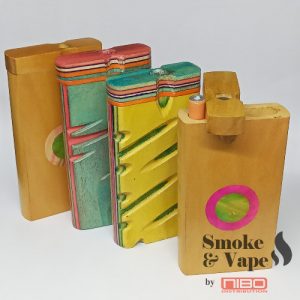 Wood Dugout Pipe with 70mm cigarette bat pipe