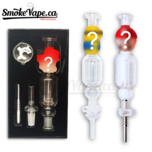 Glass Nectar Collector with Quartz and Titanium Tips - Cartoon Gift Set
