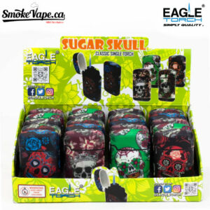 Eagle Sugar Skull Torch Lighter - 20pcs (Display) PT113SS