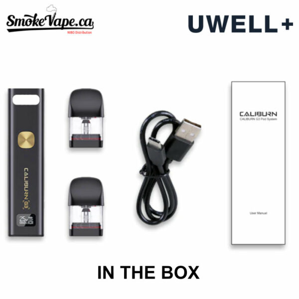 Uwell Caliburn G3 Pod Kit In The Box