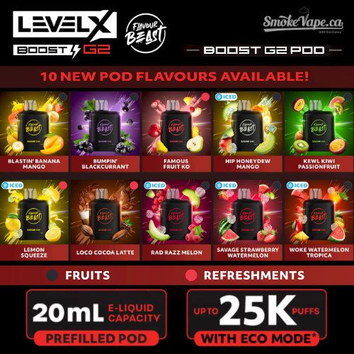 LEVEL X Flavour Beast Boost G2 25K - Pod Pack [Stamped] - Image 3