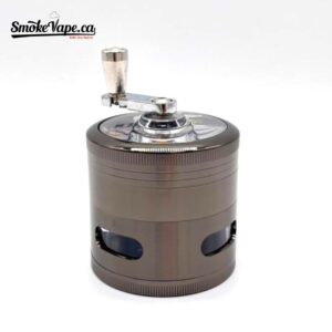 2.4" Hand Cranked Gunmetal Grinder - 4 Pieces
