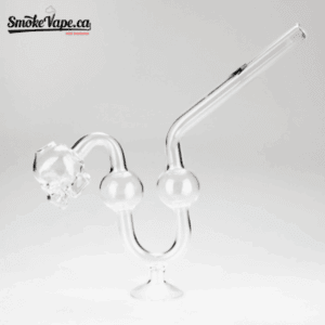 6.5" Skull Bent Glass Oil Pipe