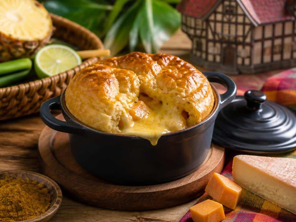 croustade de munster au colombo en mini cocotte fid