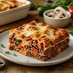 lasagnes au boeuf legumes et champignons