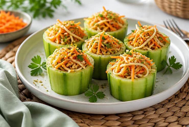 salade de concombre farci aux carottes fid