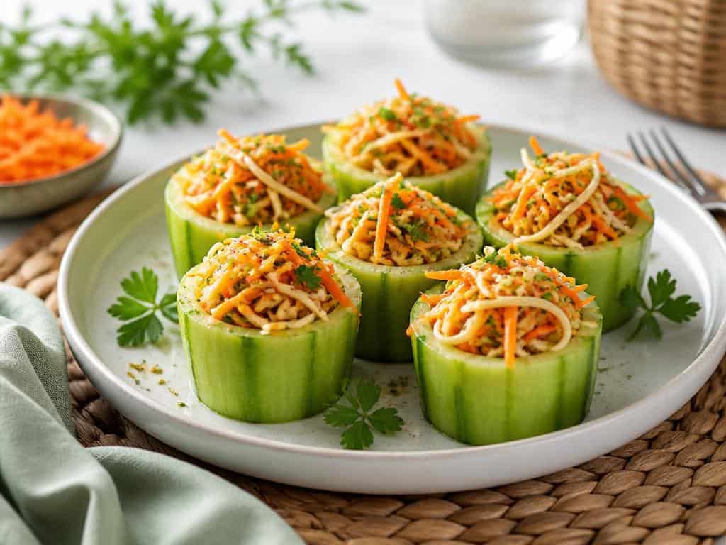 salade de concombre farci aux carottes fid