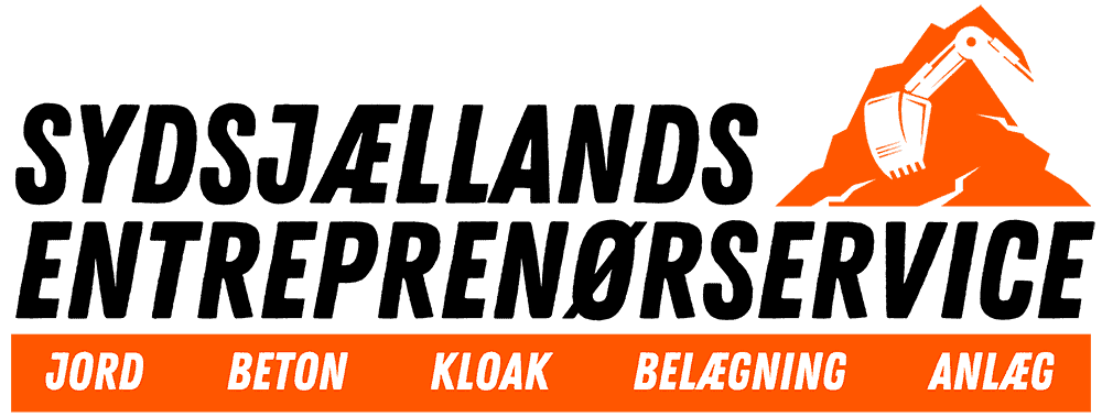 Sydsjællands Entreprenørservice logo i sort