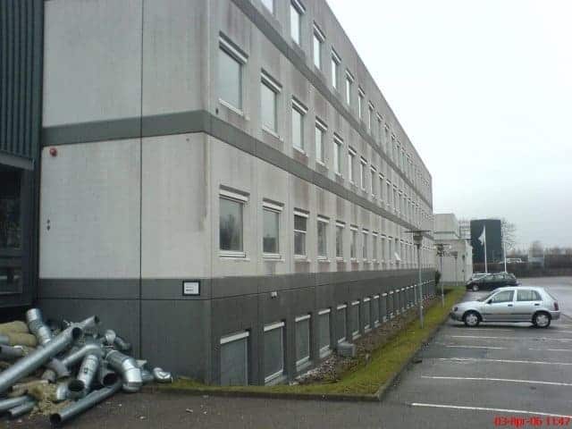 Inden maling af facade