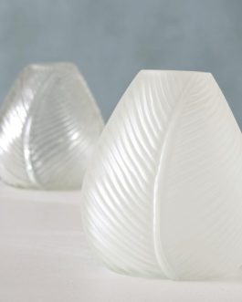 אגרטל זכוכית דגם עלה