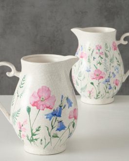 Ceramic jug FLORAL model