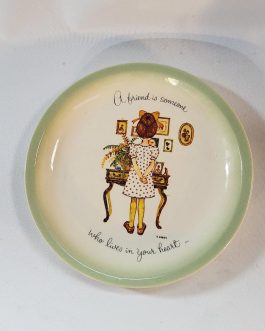 צלחות HOLLY HOBBIE מקוריות חתומות תוצרת ארה"ב