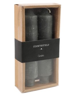 מארז 2 נרות בגוון אפור מעושן