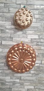 Set of 2 vintage copper molds