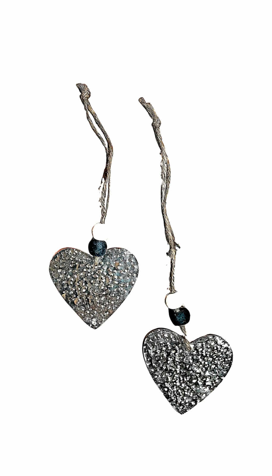 Embossed heart hanger for hanging