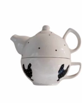 קומקום וספל אישי רטרו