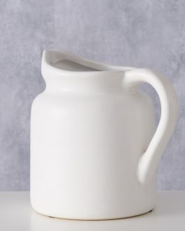 קנקן חרס לבן קלאסי