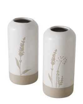 אגרטל חרס בעיטור שיבולים