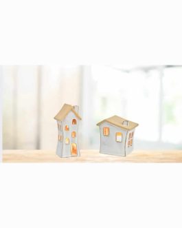 סט בתים מקרמיקה לנר