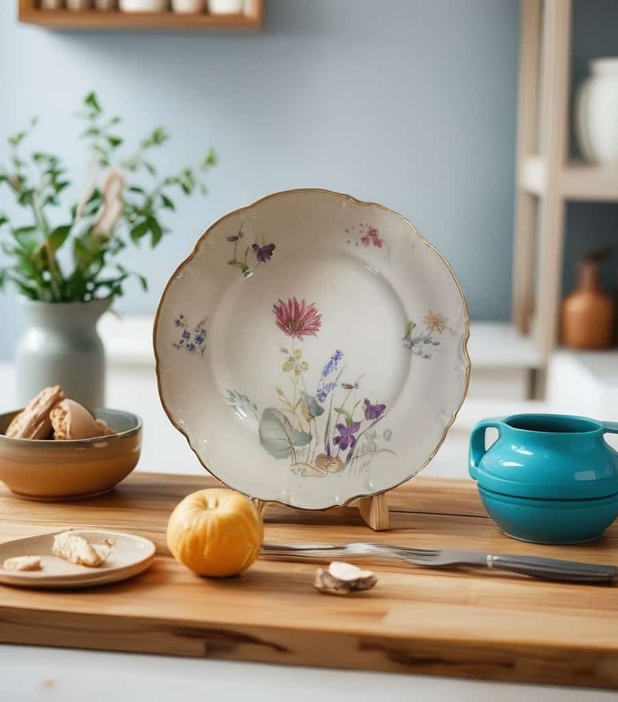 סט צלחות וינטג'