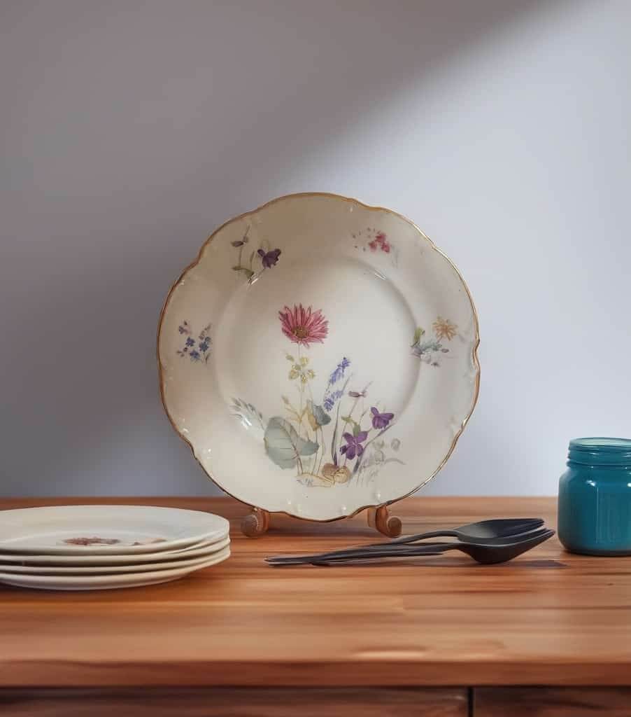 סט צלחות וינטג'