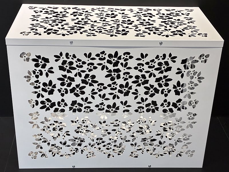 osłona klimatyzatora wzór kwiaty