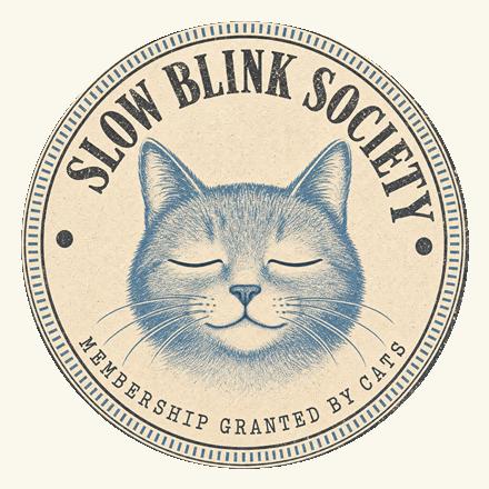 Slow Blink Society Slow Blink Society — vintage cat badge design