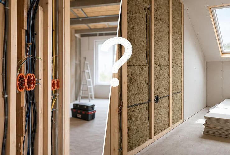 électricité avant ou après isolation