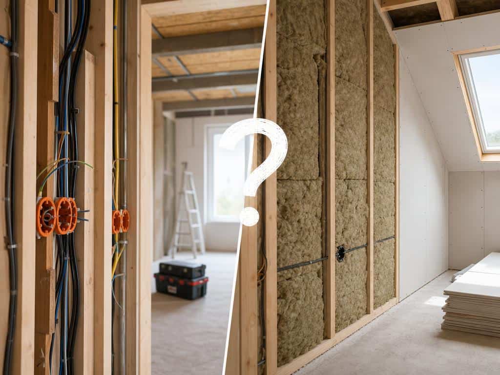 électricité avant ou après isolation