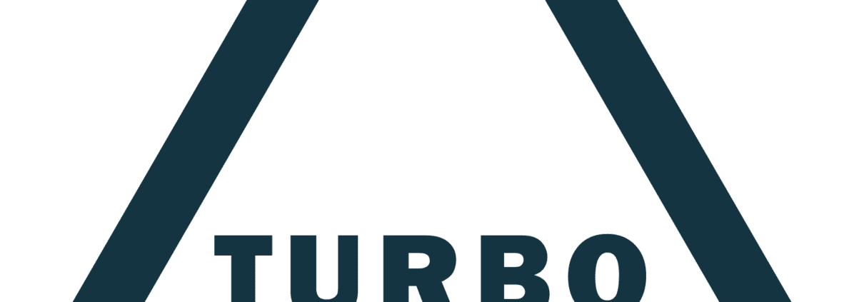 Logo van Turboliquidatie.nl, in driehoekvorm met merknaam in het midden.