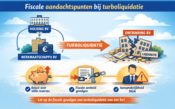 fiscale gevolgen van turboliquidatie van een bv