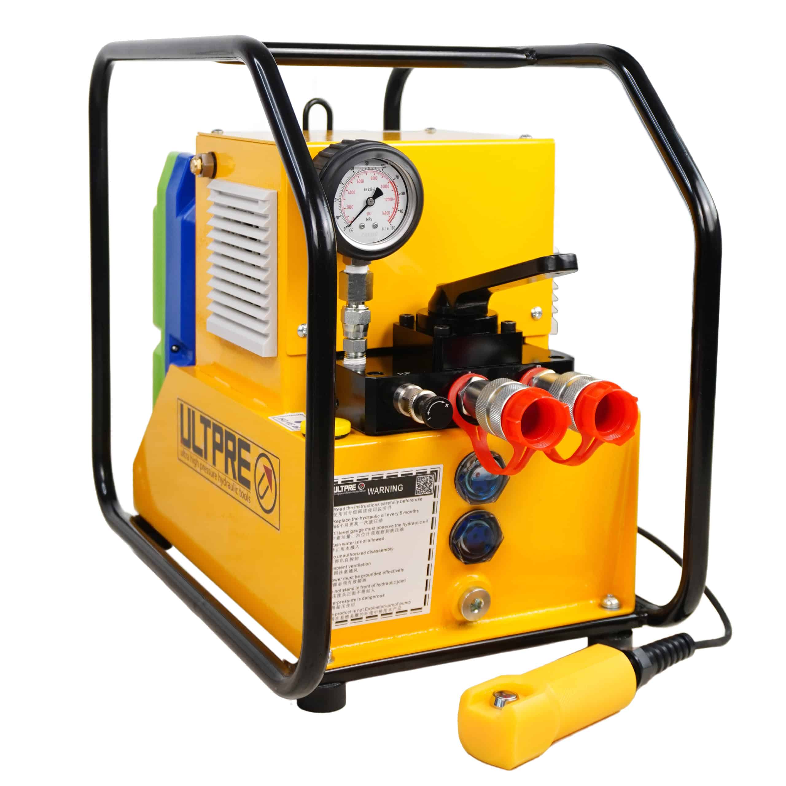 Double Acting,Digital Display Battery Powered Hydraulic Pump