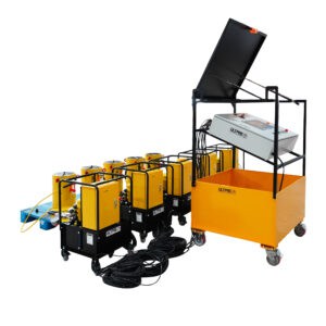 Satellite Type Synchronization Lifting System