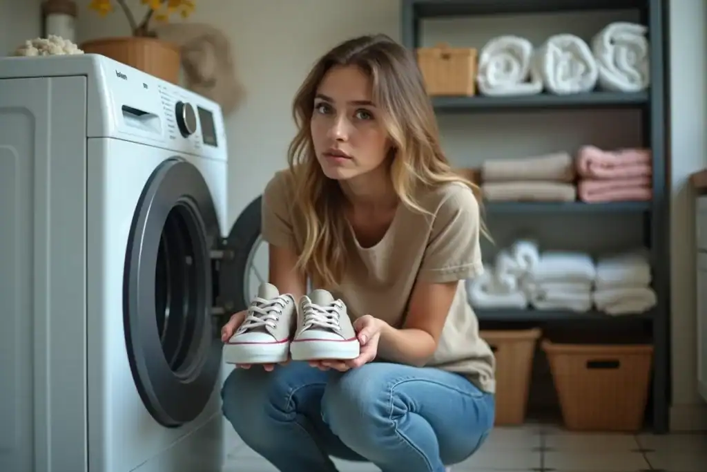 Lavage des Converse en machine