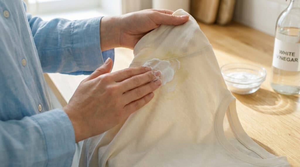 Pourquoi vos vêtements durcissent sous les bras avis