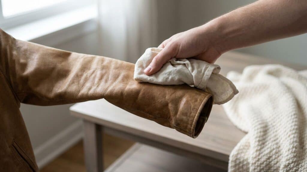 laver une veste en cuir sans l'abîmer avis