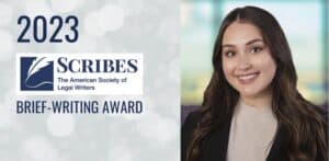 Taylor Holley Wins 2023 Scribes Brief-Writing Award