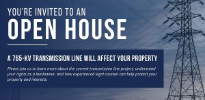 Landowner Open House Invite with Transmission Line