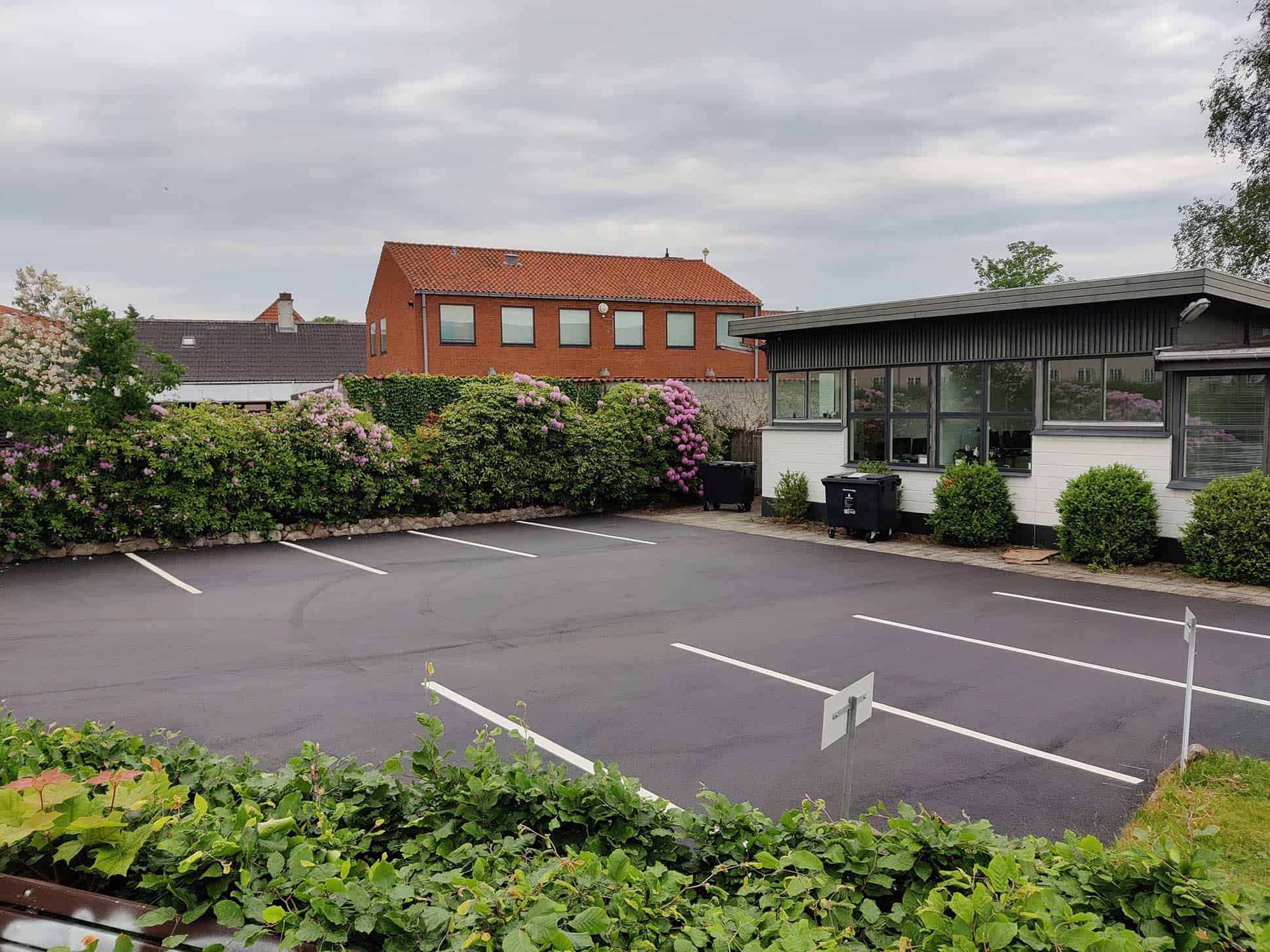 p-plads ved hus opmærkning