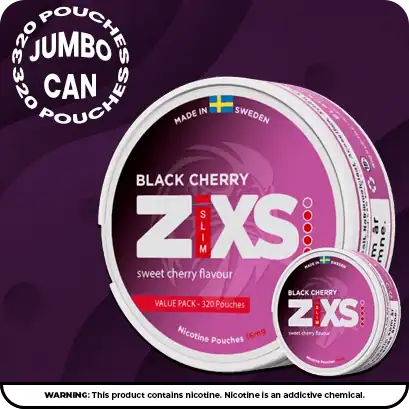 Z!XS Cerise Noire Petite Bannière