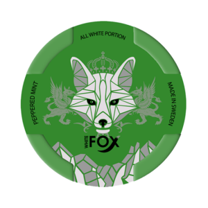 white fox peppered mint slim all white portion