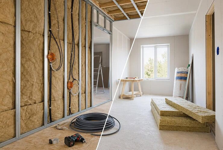 électricité avant ou après isolation