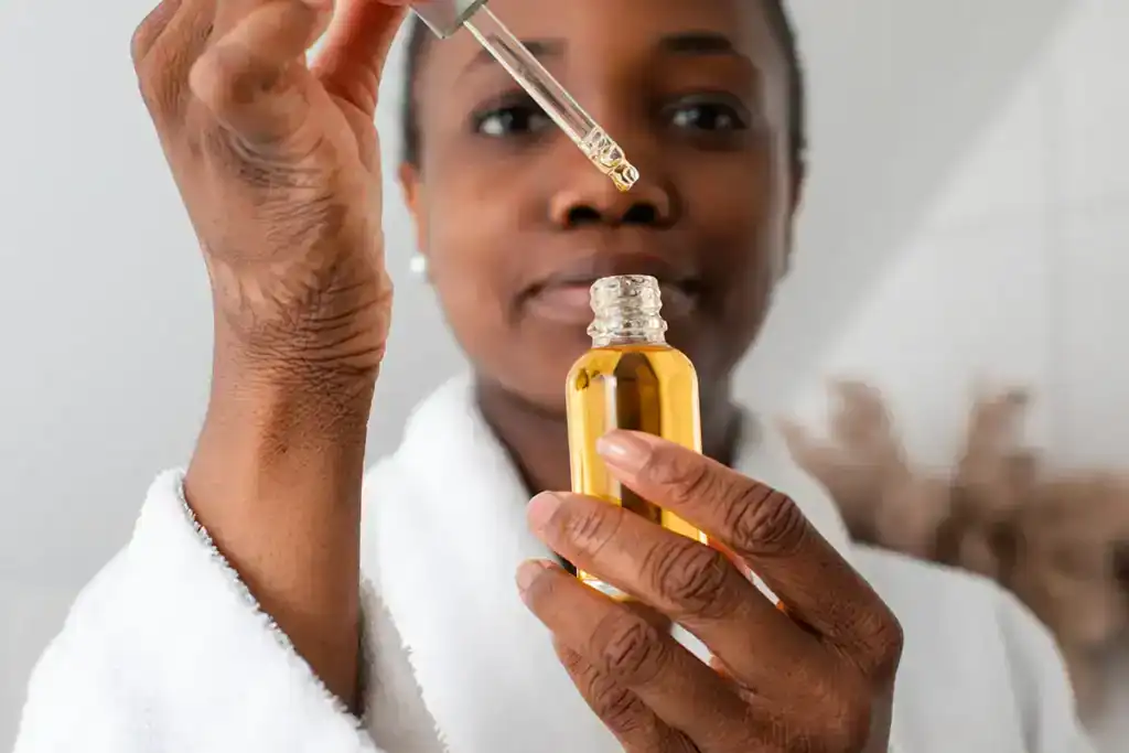 Huile de Moringa et peau