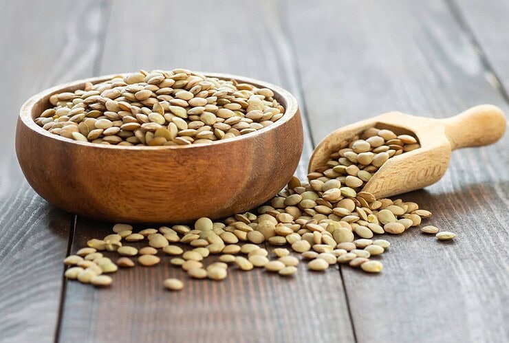 Lentilles et peau