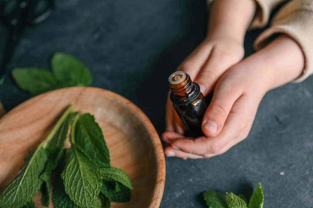 Menthe poivrée et peau