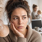 La peau est terne et sèche, ce peut être l'impact du stress quotidien