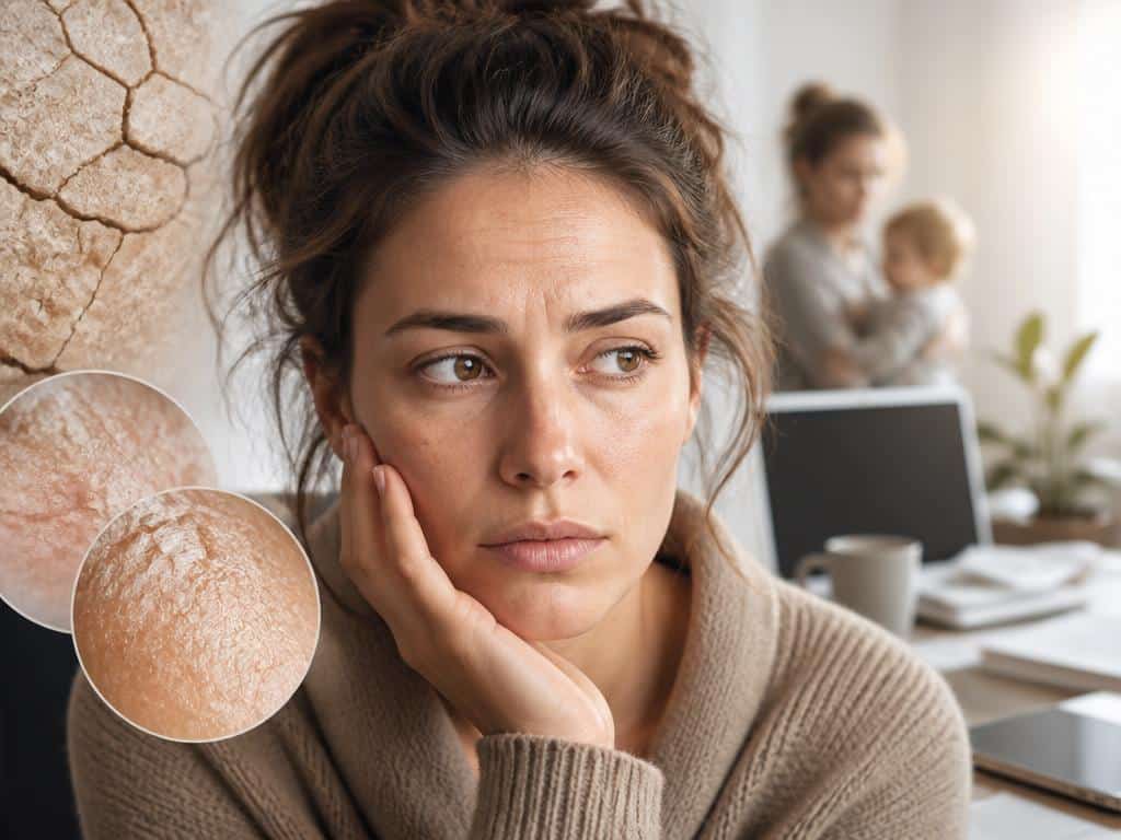 La peau est terne et sèche, ce peut être l'impact du stress quotidien