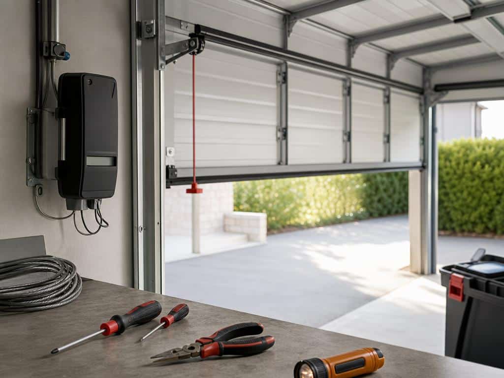 comment débloquer une porte de garage électrique