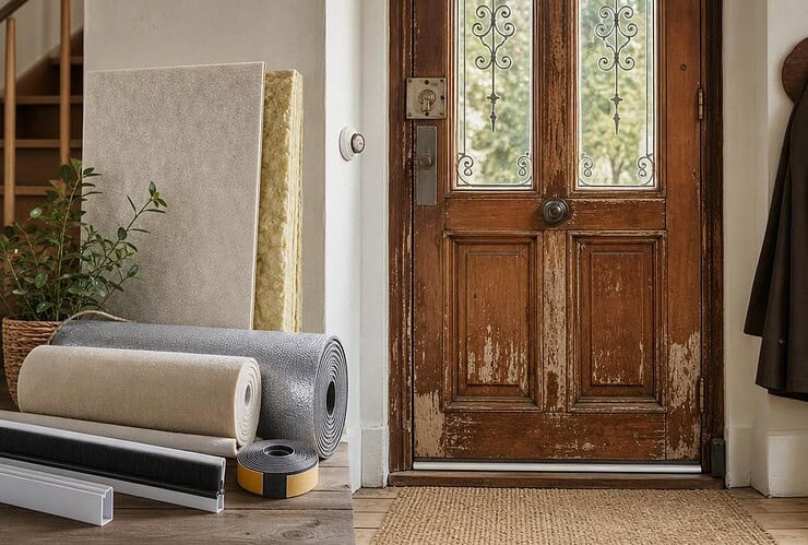comment isoler une vieille porte d’entrée en bois