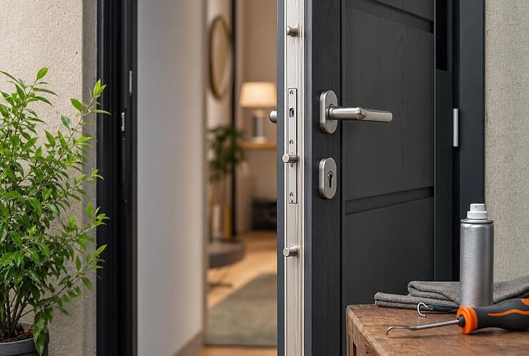comment ouvrir une porte d’entrée 3 points bloquée